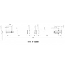 Ось, алюминий S600 29100393 (замена для JU051338)