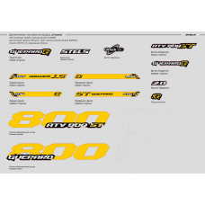 Комплект наклеек GUEPARD 800ST (BLACK) (LU102818)